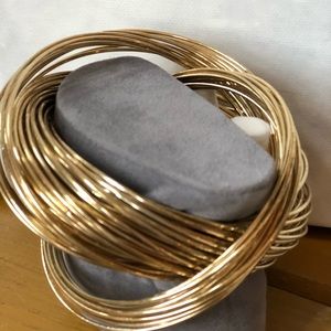 Gold Bangle Slinky Bracelet